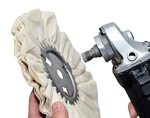 Zephyr Products AWW58-8WB White 8" Airway Buffing Wheel with 1 LB White Bar Final Finish, 1 Pack - Image 2