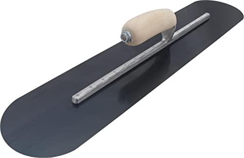 MARSHALLTOWN Fully Rounded Concrete Finishing Trowel, Blue Steel Blade, Wood Handle, 24 x 5, Made in The USA, MXS245BR - Image 5