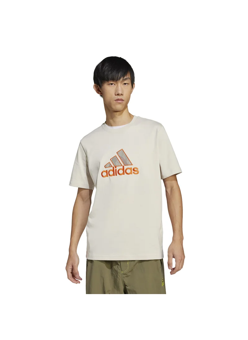 اديداس adidas GRFX TEE Beige Originals Men T-SHIRTS