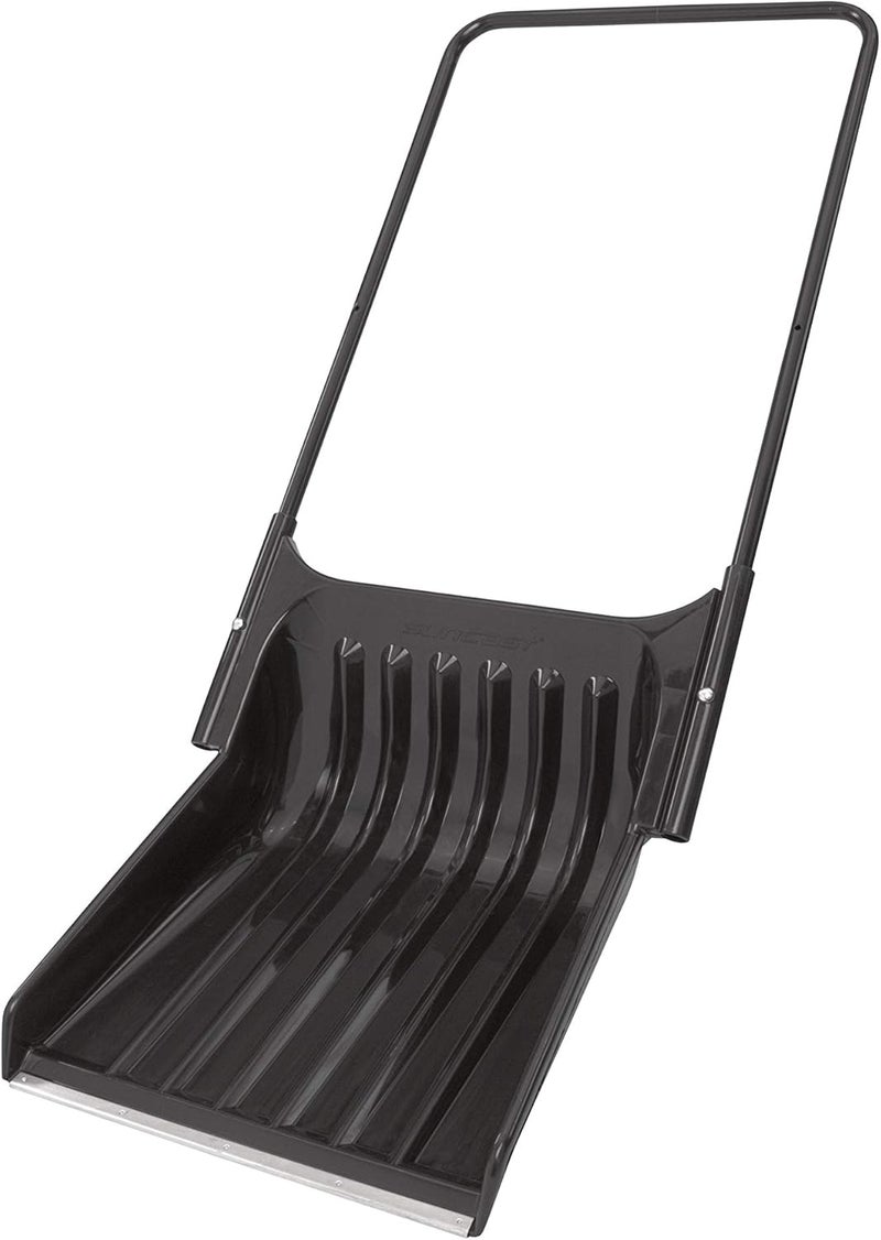 suncast Suncast 22Inch Big Scoop Graphite Sled Snow Shovel with Collapsible Steel Handle NonStick Blade for Easy Snow Removal and Storage 