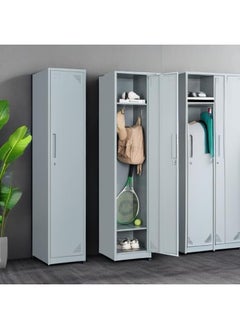 MOMENT Metal Locker For Home, Dressing Room, [H183*D45*W40] Steel Storage Lockers For Employees, Lockable Locker Cabinet With 1 Door (Grey)  - Image 4