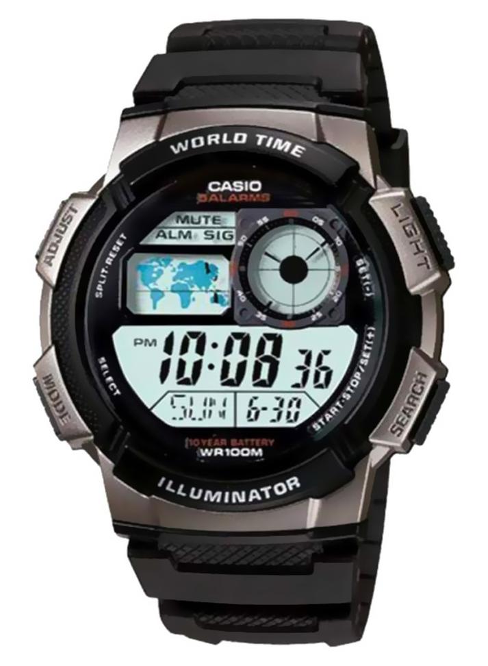 كاسيو ساعة يد رقمية كوارتز من الراتينج طراز AE-1000W-1BVDF - مقاس 44 مم - لون أسود رجال - Image 1
