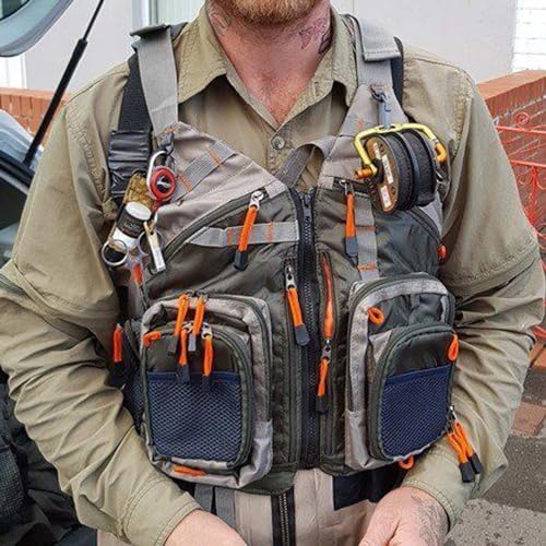 Kylebooker Fishing Vest Mesh for Men and Women（Army Green） - Image 5