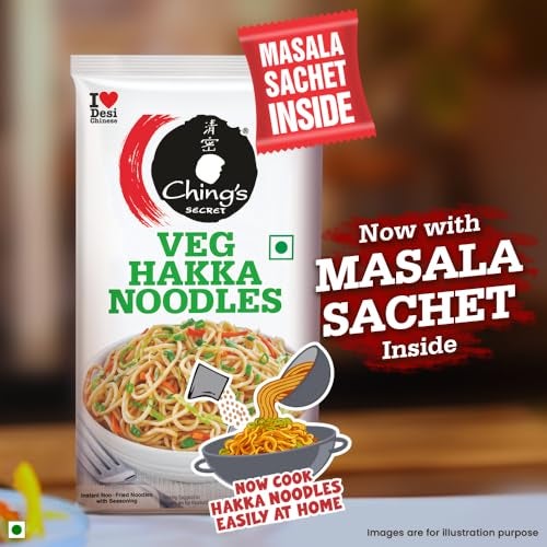 Ching's Ching’s Hakka Noodles with Masala, 140 g, Not Fried, Air Dried - Image 3