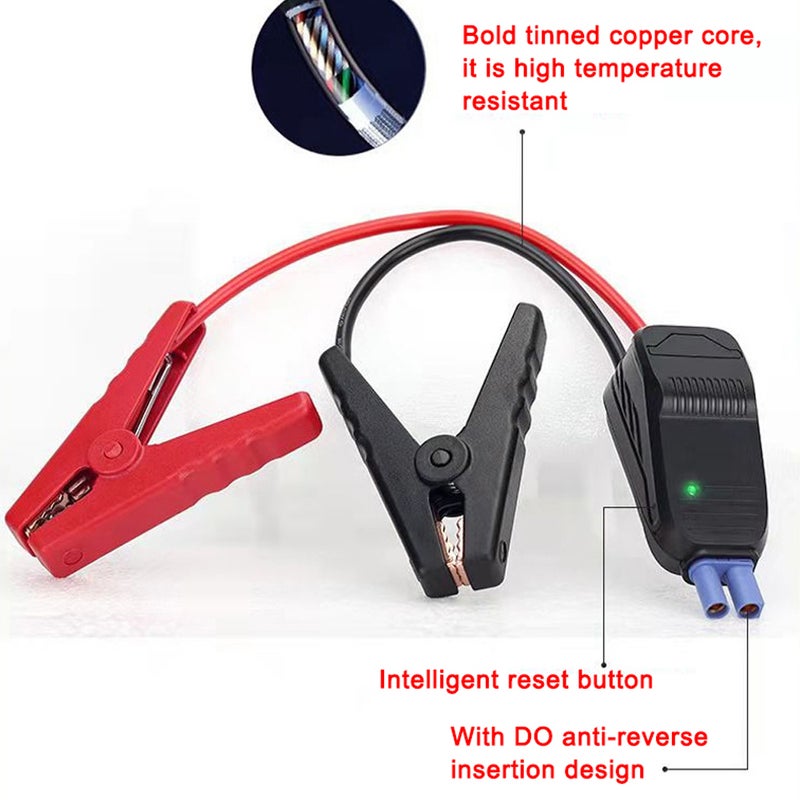Car Jumper Boosters Cable Clip Emergency Car Battery Intelligent Alligator Clamps Red-Black Clips for 12 V Jump Starter - Image 4