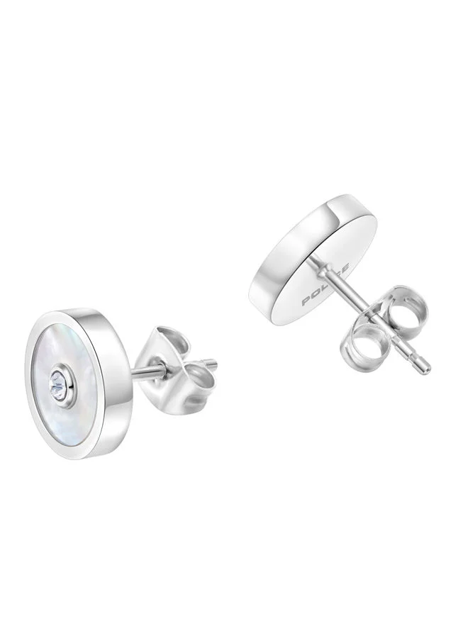POLICE Fulgurant Earring for Women Stainless Steel with Mother of Pearl