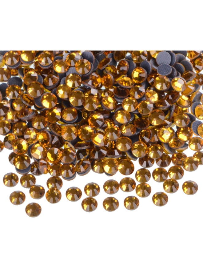 QOGIR 3000 Pieces SS16 Topaz Hotfix Rhinestones for Crafts Clothes Nail Art Diamantes Flatback 4mm Glass Gems Rhinestone - Image 2
