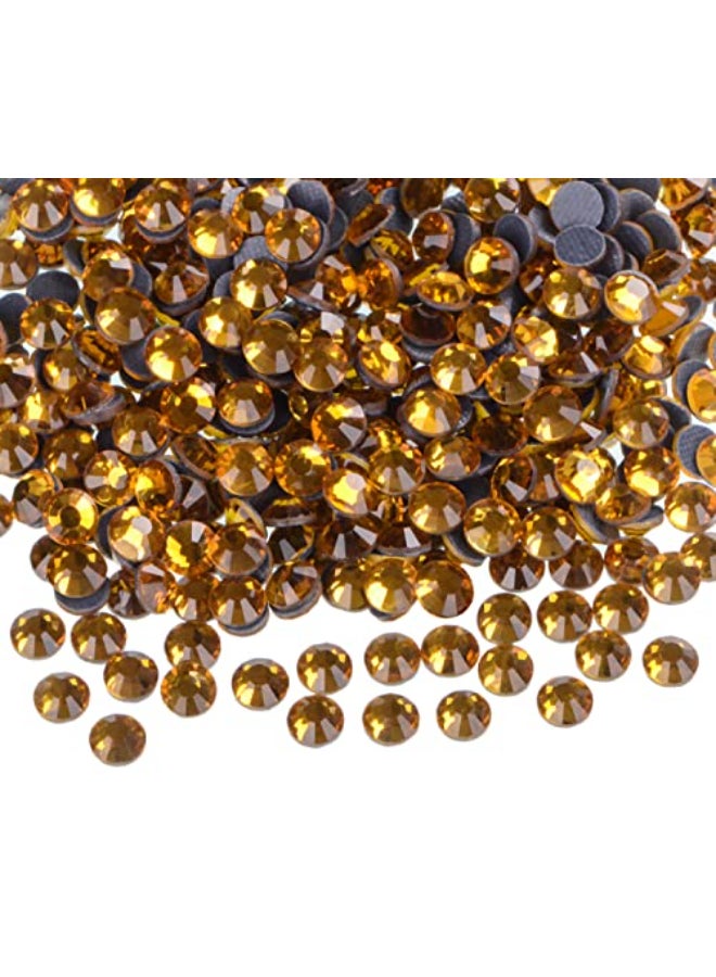 QOGIR 3000 Pieces SS16 Topaz Hotfix Rhinestones for Crafts Clothes Nail Art Diamantes Flatback 4mm Glass Gems Rhinestone - Image 1