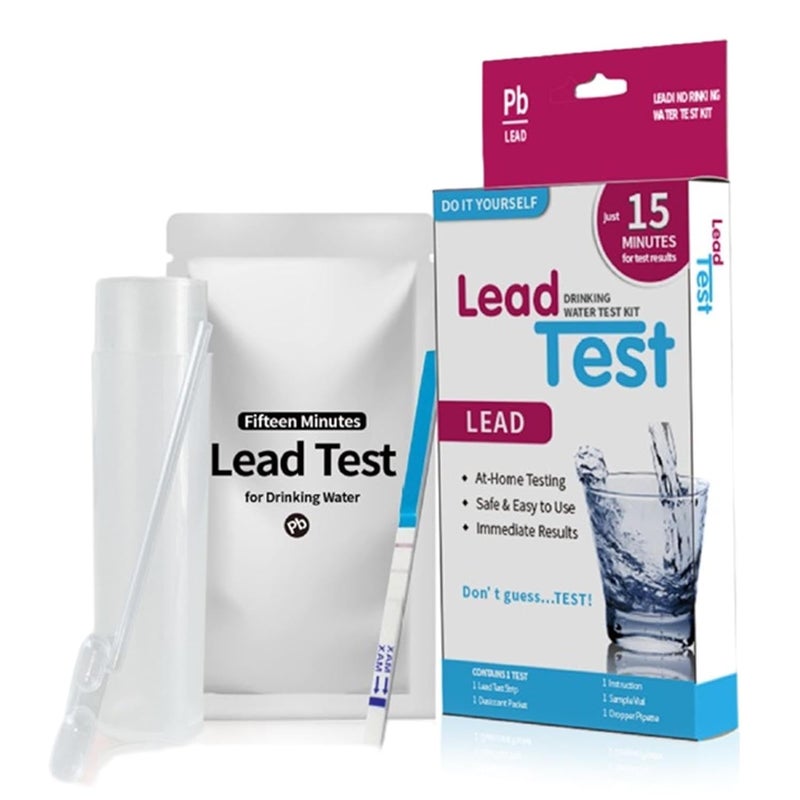Tap Water Test Kit - Drinking Water Test Kit High Sensitivity Lead Strip - Lead for Drinking, Well and Tap, Easy Instructions, Lab-Accurate Results - Image 1