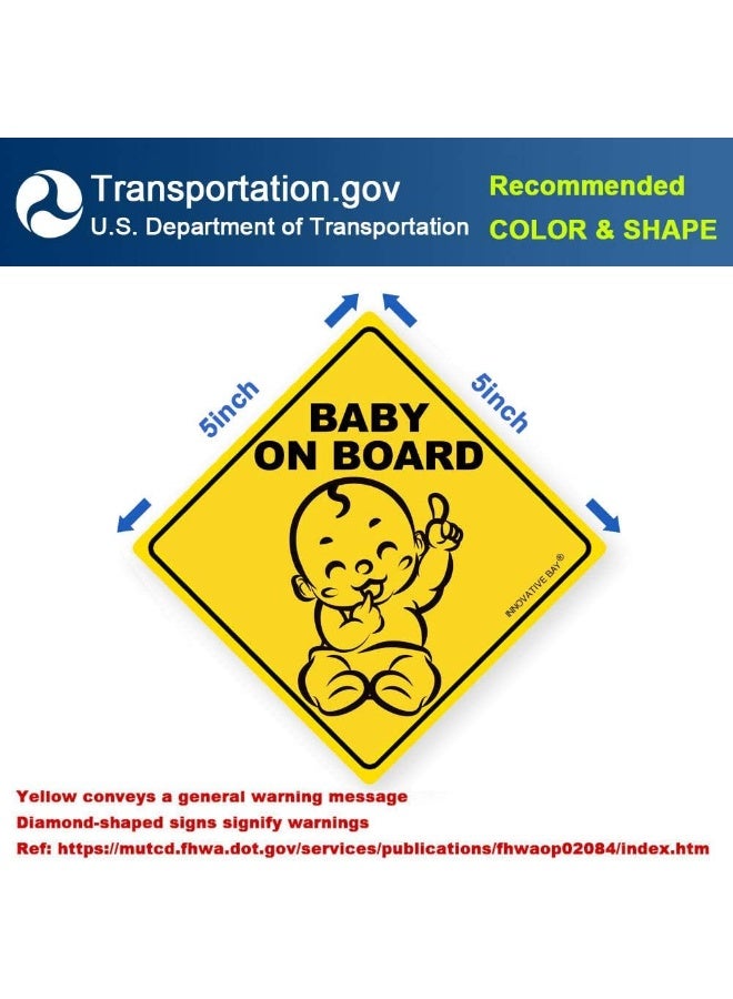 Innovative Bay Baby on Board Sticker Sign (3 pack) - Image 2