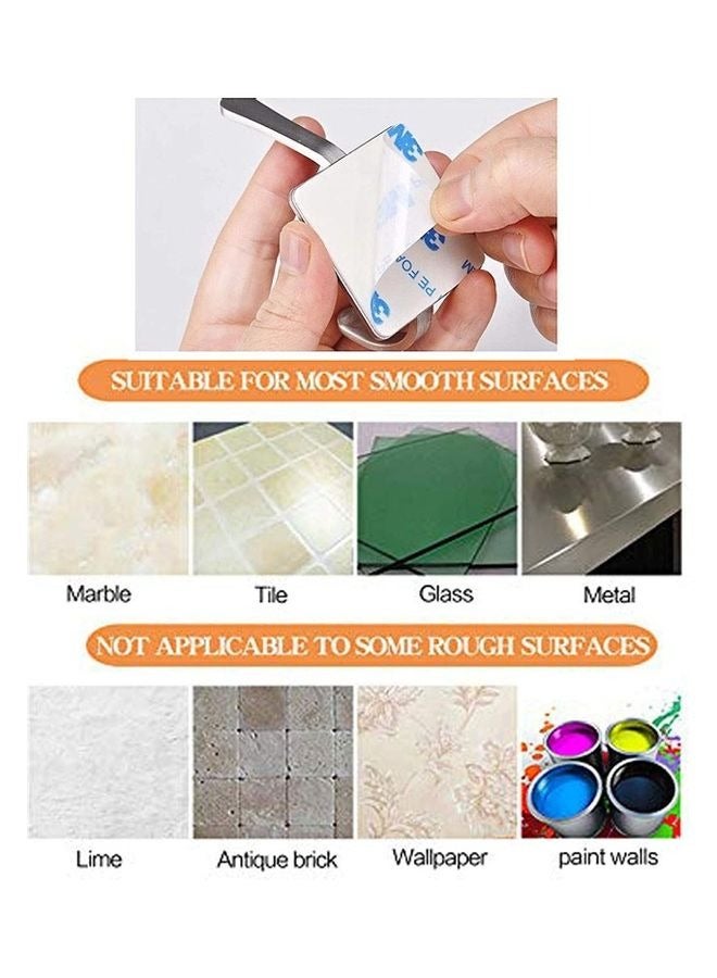 Rock Pow Towel Hooks Adhesive Hooks Brushed Gold Wall Hooks for Hanging Coat Hat Towel Robe Hook Bathroom and Bedroom Stainless Steel - Image 4