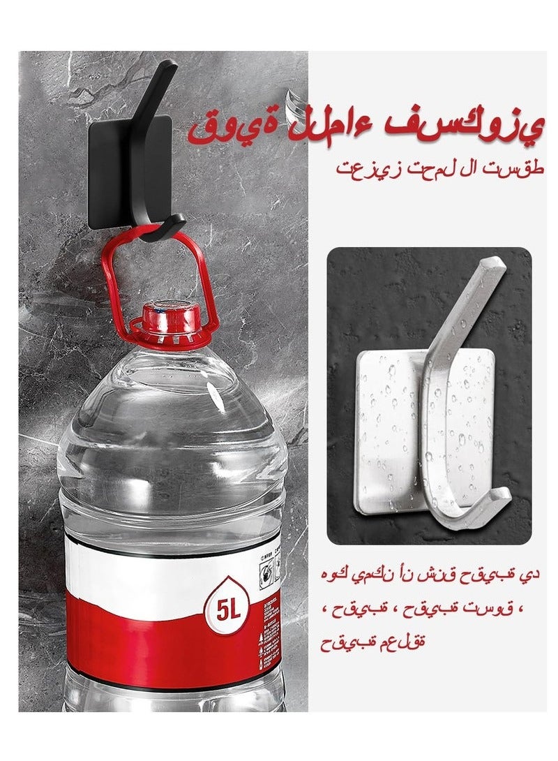 Rock Pow Towel Hooks Adhesive Hooks Brushed Gold Wall Hooks for Hanging Coat Hat Towel Robe Hook Bathroom and Bedroom Stainless Steel - Image 5