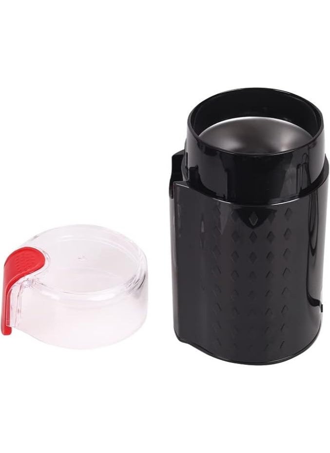 Arshia - Arshia 200W Stainless Steel Electric Coffee, Nuts and Spice Grinder with Acrylic Lid - Black - Image 1