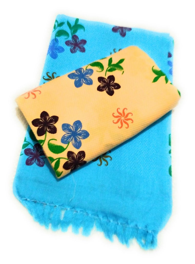 Cotton Colors Cotton Bath Towel (Pack of 2, Large Size,Multicolor)_D197 - Image 3