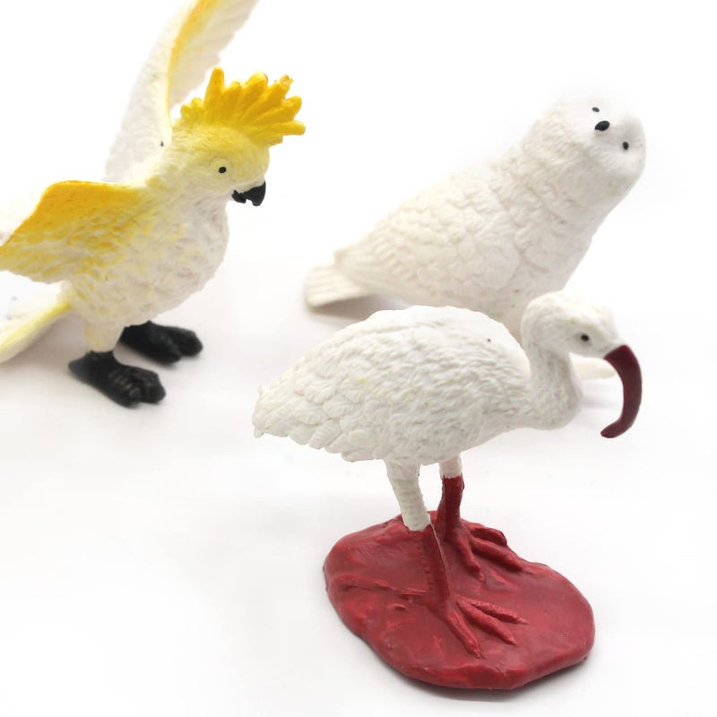 SmilerSmile SmilerSmile Animal Assorted Mini Plastic Figures Toy Set  Educational Party Cake Topper  Goody Bag Filler (10pcs Bird) - Image 4