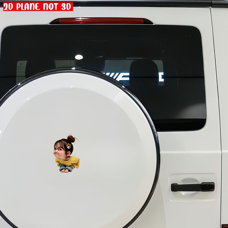 7 Inch Bad Girl Vinyl Decal Self Adhesive Glitter Dreamy Animal Theme Suitable For Glass Metal And Ceramic Surfaces - Image 5