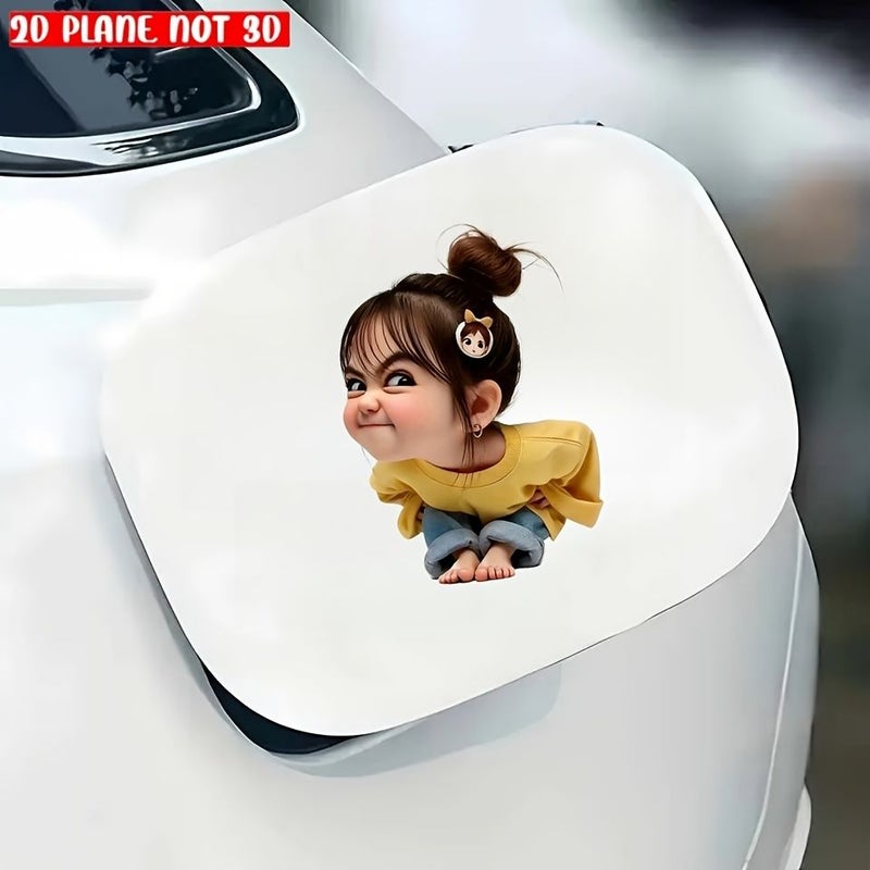 7 Inch Bad Girl Vinyl Decal Self Adhesive Glitter Dreamy Animal Theme Suitable For Glass Metal And Ceramic Surfaces - Image 4