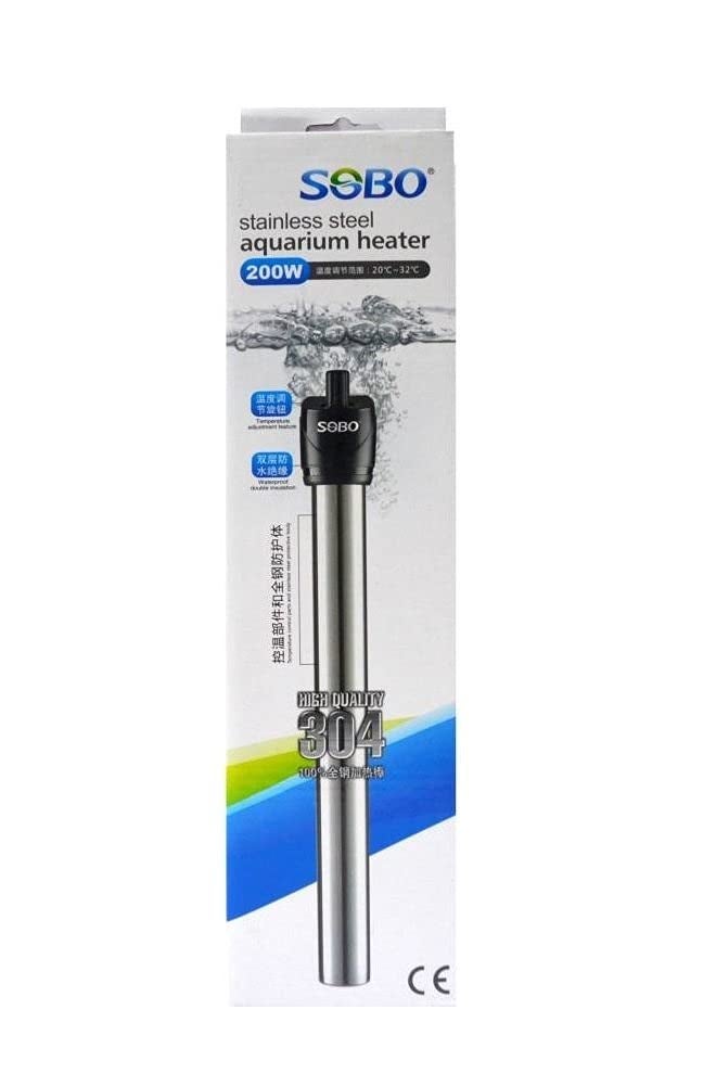 SOBO سخان حوض سمك من الفولاذ بقوة 200 واط - Image 1