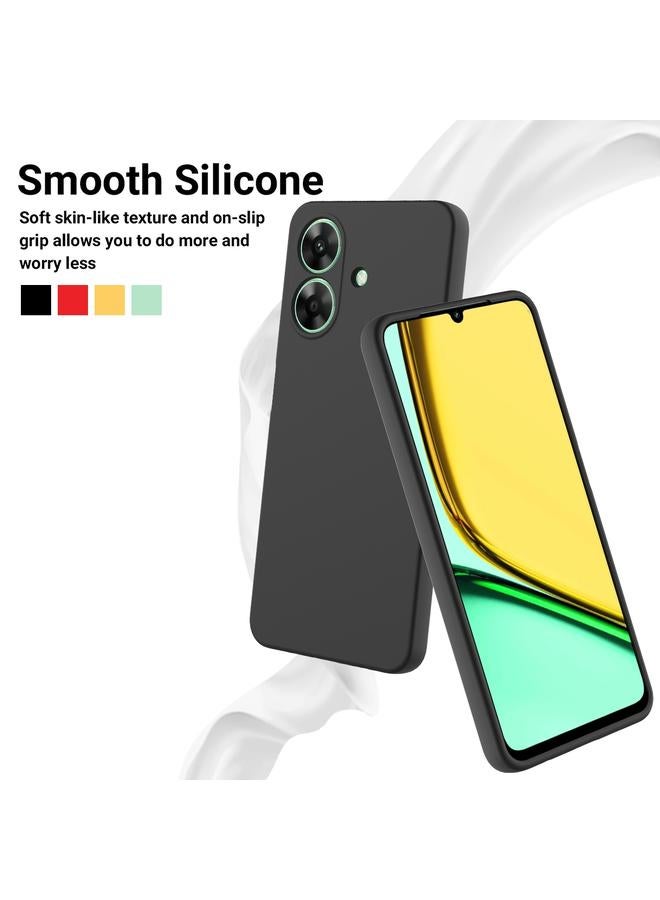 S-TOP Case For Realme C61 India / Narzo N61 Pure Color Liquid Silicone Shockproof Phone Case - Image 3