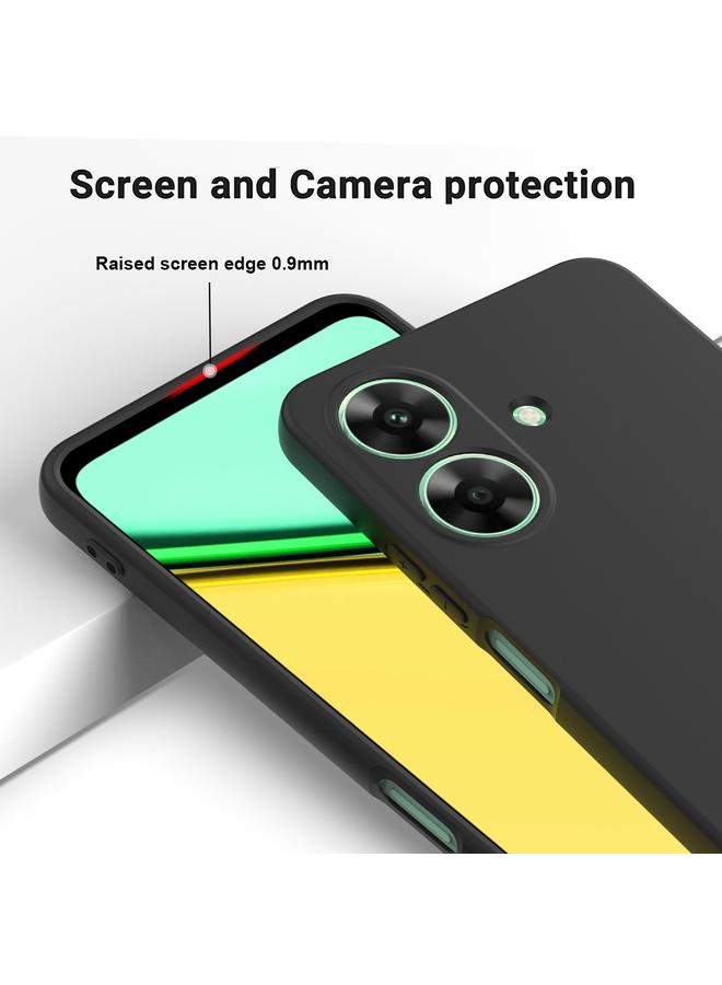 S-TOP Case For Realme C61 India / Narzo N61 Pure Color Liquid Silicone Shockproof Phone Case - Image 4