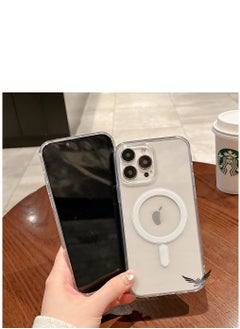 iPhone 14 Pro Max Clear Magnetic Case with Built in Magnets Compatible with MagSafe, Crystal Clear Slim TPU Cover for Apple iPhone 14 Pro Max  Clear
