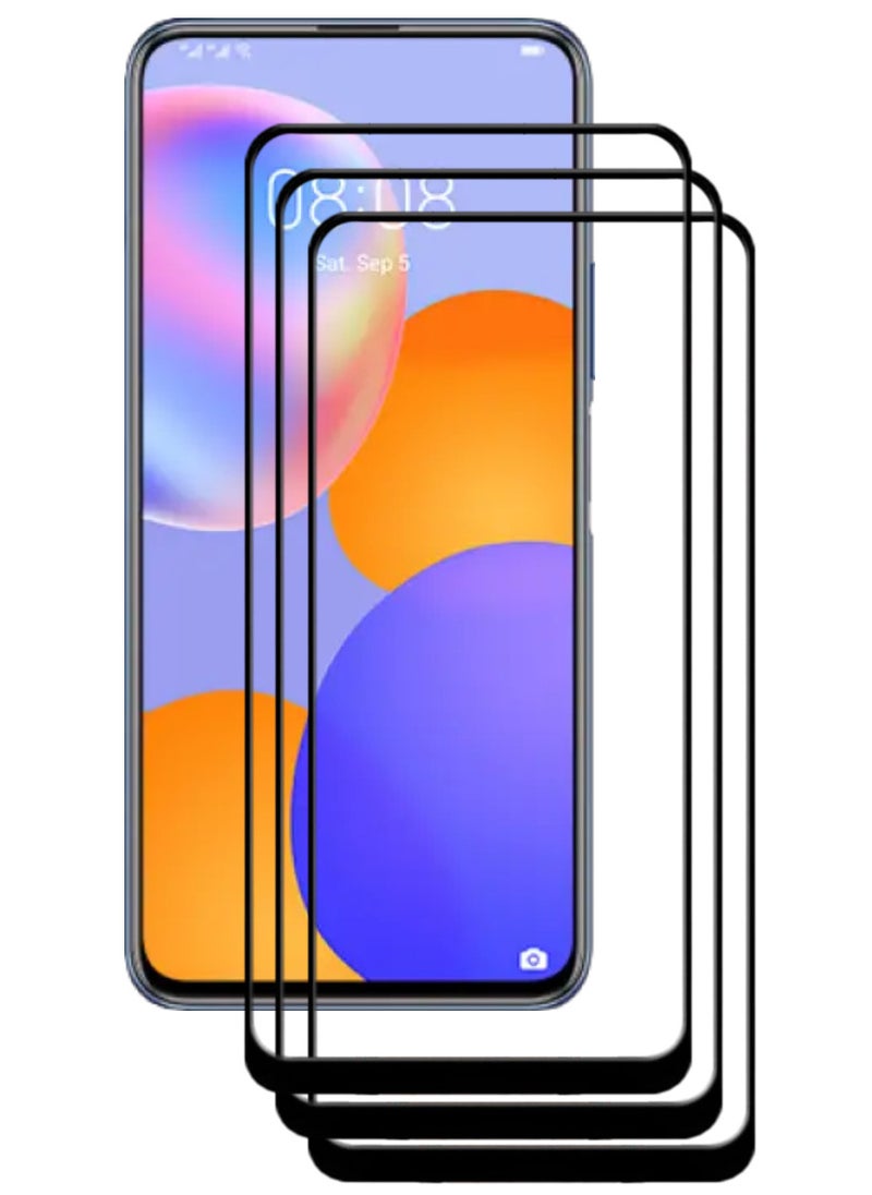 ACLIX 3 Pieces Antistatic ESD Dustproof Premium Quality High Definition Tempered Glass Screen Protector Designed For Huawei Y9a - Image 1
