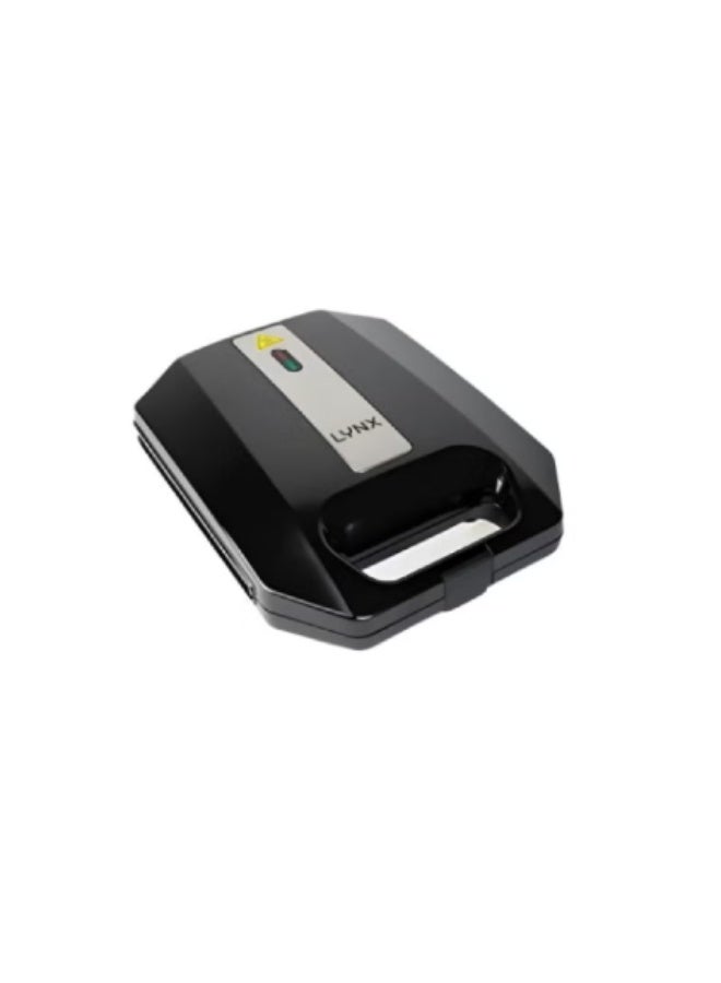 LYNX 4 Slice Grill & Sandwich Maker | 1400W, Non-Stick Plates, Dual Indicator Lights, Removable Drip Tray, Thermostat-Controlled with Cool Touch Body | Model LY_SM_4022