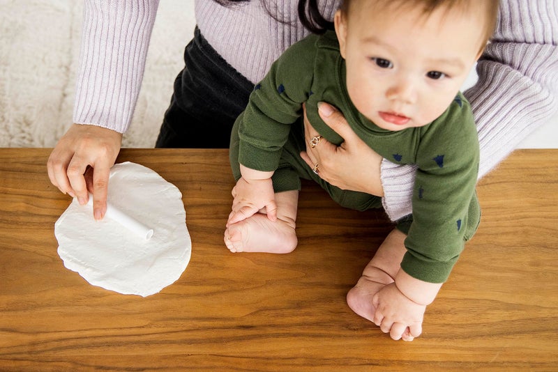 Pearhead My Little Babyprints Handprint or Footprint Keepsake Tin, Clay Impression Baby Keepsake, Pink - Image 2