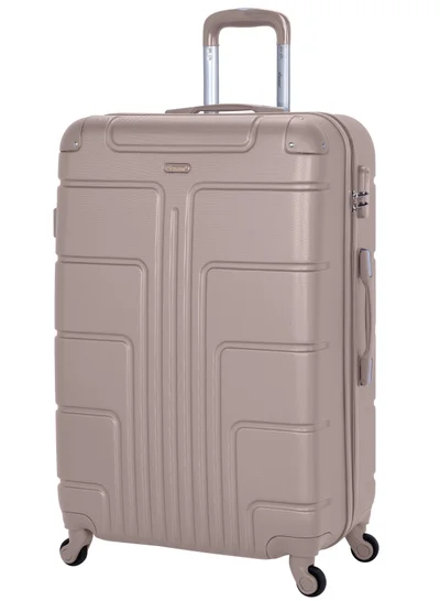 SENATOR Lightweight Checked Bag- Durable Hard Shell Luggage 28 Inches Suit Case for Travel A1012 | ABS Large Hard sided Luggage with Spinner Wheels 4 Checked Luggage 28-Inch, Khaki