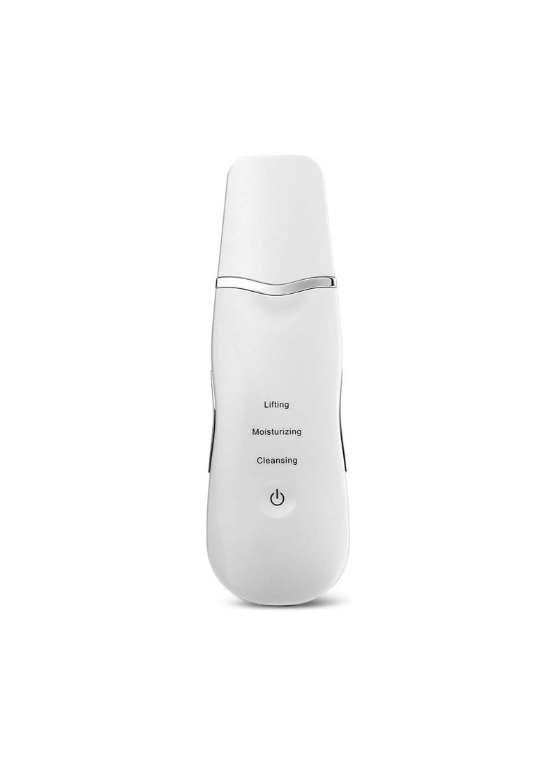 PORTABLE Portable Blackhead Removal Ultrasonic Facial Cleaner Rechargeable Face Skin Scrubber Cleaning Skin Peeling Extractor White  - Image 2