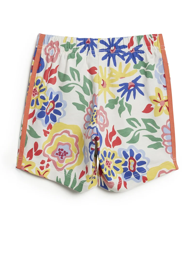 اديداس اوريجينالز Infant Floral Print Shorts Set