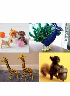 Excefore 100Pcs Pipe Cleaners, Black Color Chenille Stems for DIY Crafts Decorations Creative School Projects  - Image 5