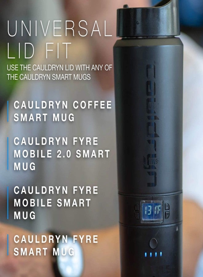 Cauldryn Smart Mug Replacement Lid, Spill Proof & Insulated, Compatible with Cauldryn Heated Travel Mugs - Image 4