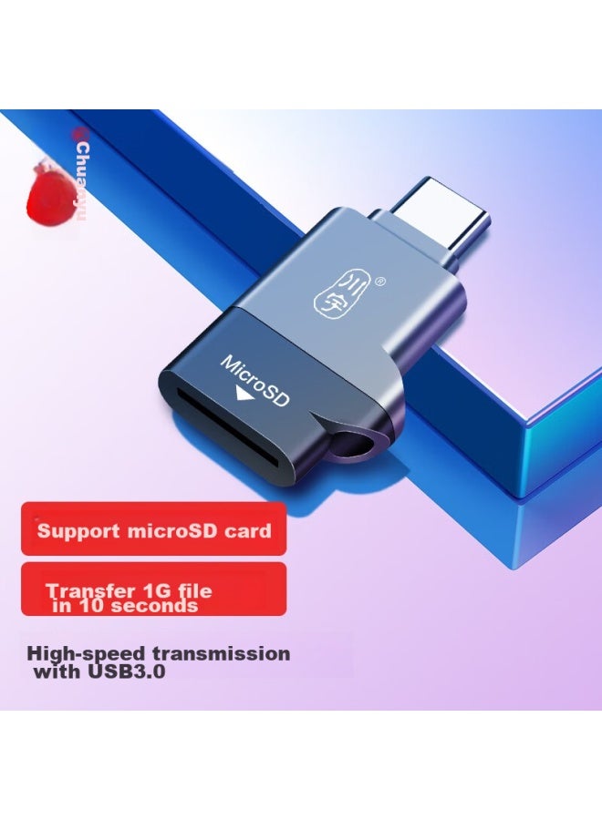 Chuanyu Usb-c 3.0 High-speed Tf Card Reader Type-c, Dslr Camera Storage Card, Dash Cam, Drone, Computer, Apple 15 Phone Memory Card, Mini Card Reader - Image 1