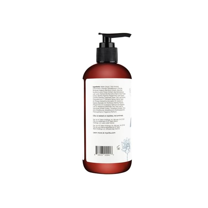 CIBU Balance Conditioner 30063 Nutrient-Rich Formula Moisturizes, Strengthens & Repairs Dry Hair | Sulfate-Free for All Hair Types/Textures | Gentle for Daily Use for Clean, Healthy Shine 11.83oz - Image 2