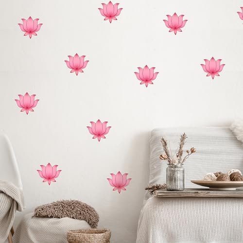 SpecialYou.in SpecialYou® Diwali Decoration for Home with Lotus Wall Stickers for Festive Decor, Lotus Wall Stickers for Living Room, Stickers for Pooja Room, Deepavali Decoration Items- 20Pcs(2 Sheets) - Image 5