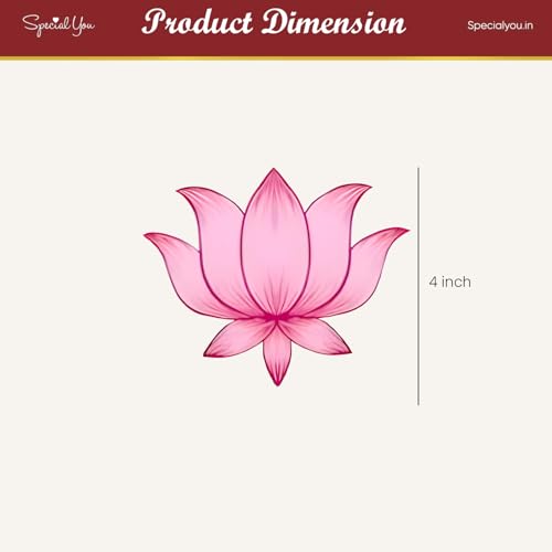 SpecialYou.in SpecialYou® Diwali Decoration for Home with Lotus Wall Stickers for Festive Decor, Lotus Wall Stickers for Living Room, Stickers for Pooja Room, Deepavali Decoration Items- 20Pcs(2 Sheets) - Image 4