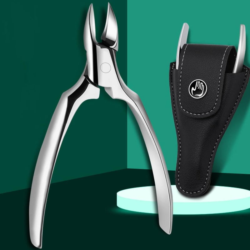Stainless Steel Ingrown Toenail Clippers Pedicure Trimmers Cuticle Nipper with Black Handle Set Foot Care Tool for Precision Nail Cutting and Dead Skin Removal - Image 4