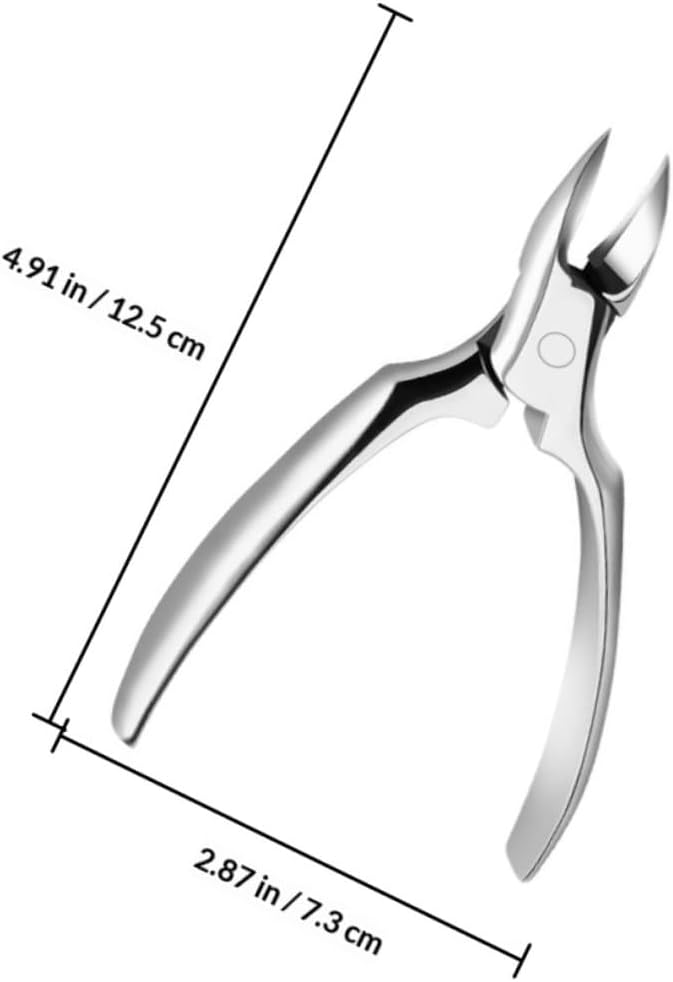Stainless Steel Ingrown Toenail Clippers Pedicure Trimmers Cuticle Nipper with Black Handle Set Foot Care Tool for Precision Nail Cutting and Dead Skin Removal - Image 2
