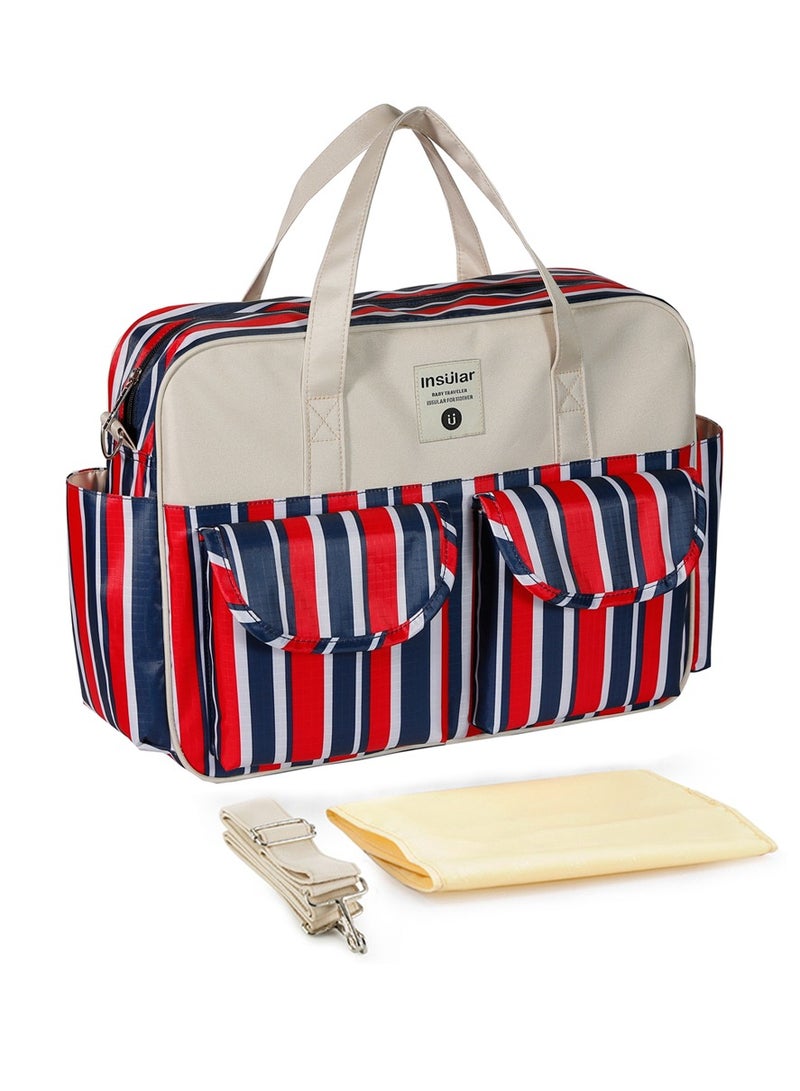 insular Waterproof Multi-Functional Large-Capacity Cross-Body One-Shoulder Mummy Bag Fashion Mother And Baby Bag Hand-Held Bag Cross-Border - Image 1
