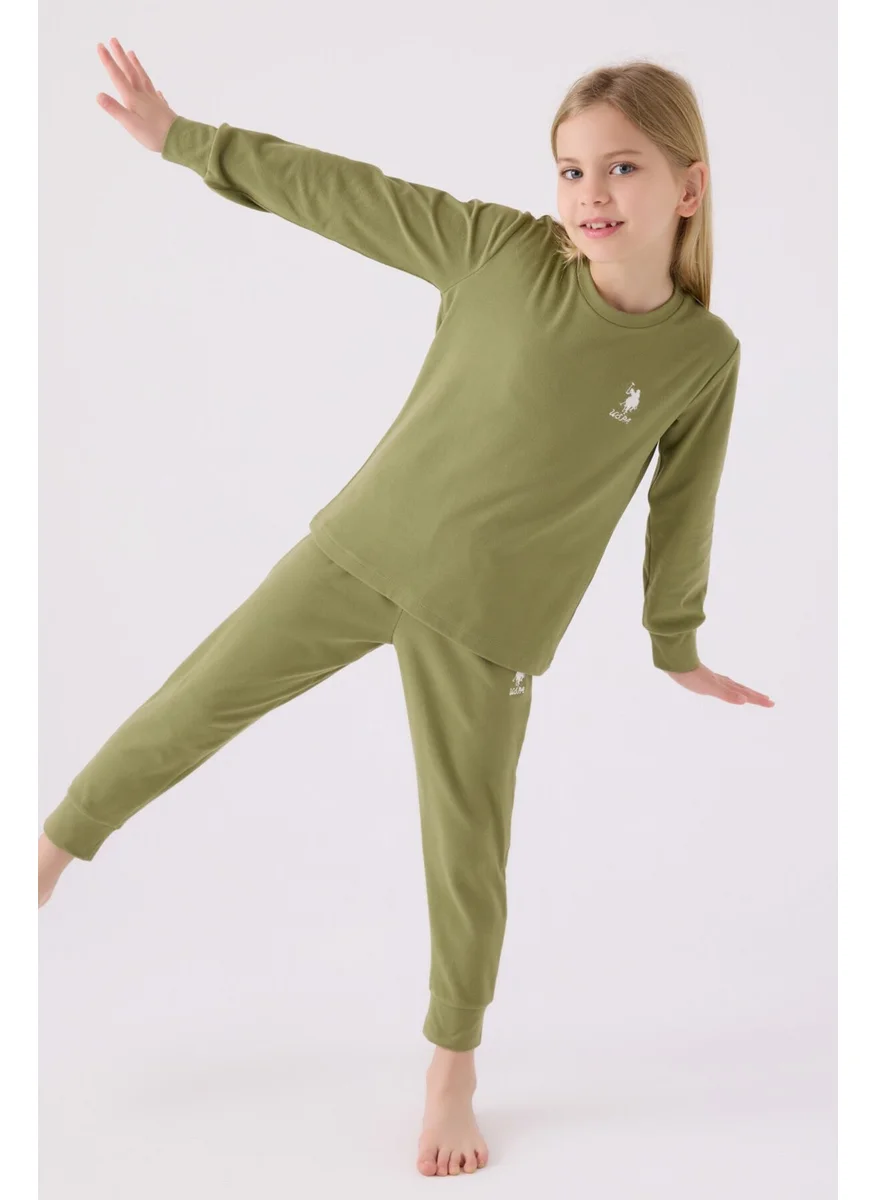 يو اس بولو اسن Girls Green Pajama Set