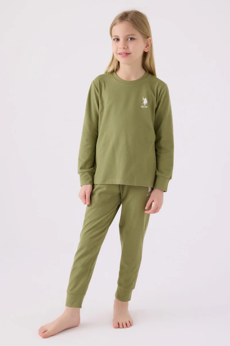 يو اس بولو اسن Girls Green Pajama Set