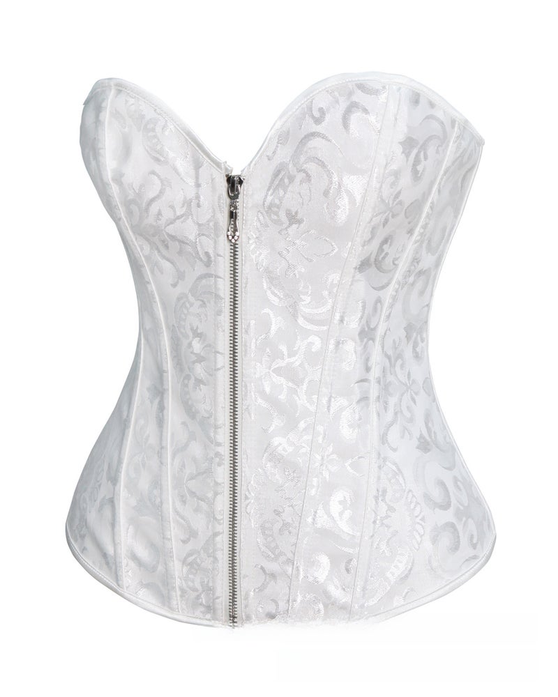 Bridal Corset Waist Cincher Bustier Top Black