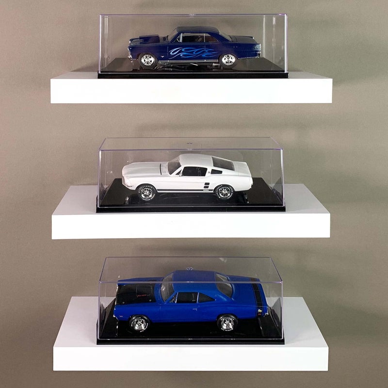 BCW Model Car Display Case | 1:24 Scale Diecast Car Display Case | Clear Acrylic Cover on Black Base | Protect and Showcase Collectible Diecast Cars from NASCAR, Formula 1, and More - Image 4
