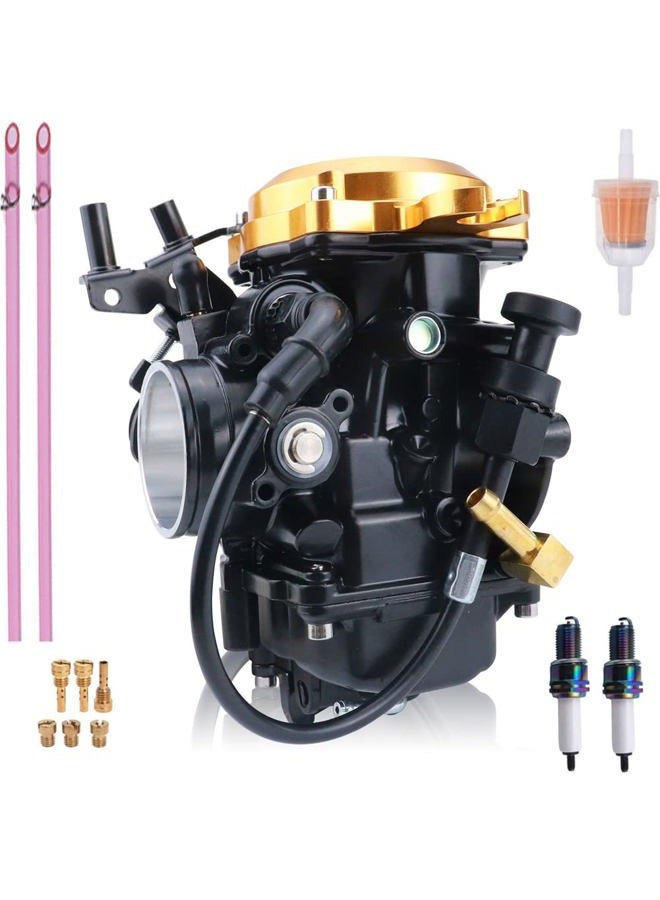 JIK Carburetor for Harley Davidson Road King Twin Cam 40mm CV40 Softail Dyna Sportster XL883 XL1200 Carb Golden - Image 1