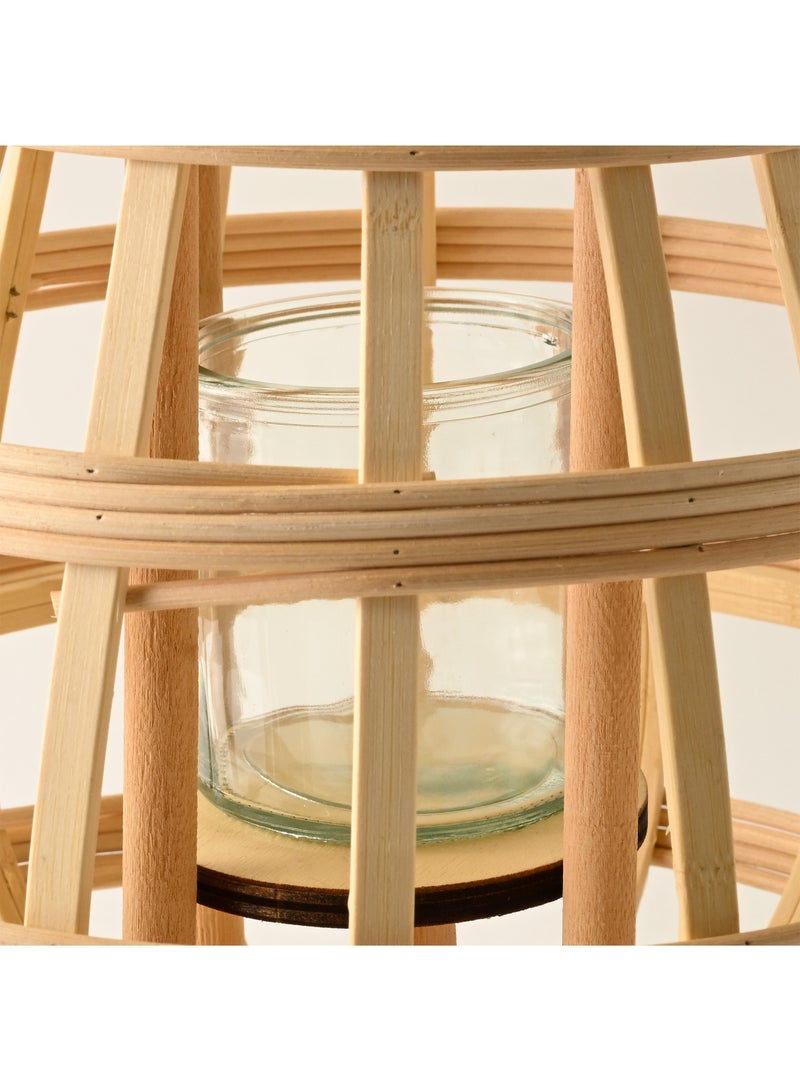 Homez Homez rattan lantern32*26.5*26.5cm - Image 3