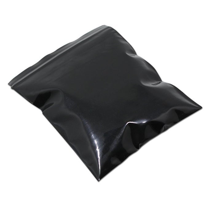 100 PIECES BLACK RECLOSABLE ZIP BAGS 51MIL THICKNESS POLY PLASTIC PACKAGING RESEALABLE ZIPPER LOCK CLOSURE BAG FOR STORAGE 669X98 INCH