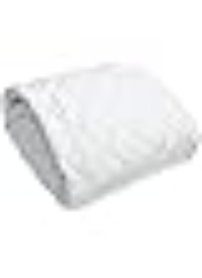 Somerfield - Somer Field - Bedding Quilted Fitted Mattress Pad - Elastic Fitted Stretchable Mattress Protector - Machine Washable Mattress Topper - Quilted - White (200 X 200 Cm) - Image 1