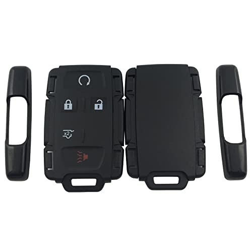 TALKMOON Replacement Keyless Entry Remote Key Fob Shell Cover for Chevy Chevrolet Suburban Tahoe GMC Yukon Sierra 1500 Car Key Fob Cover Case Black (5 Button) - Image 5