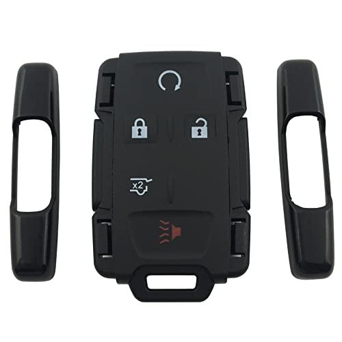 TALKMOON Replacement Keyless Entry Remote Key Fob Shell Cover for Chevy Chevrolet Suburban Tahoe GMC Yukon Sierra 1500 Car Key Fob Cover Case Black (5 Button) - Image 3